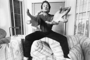 Robin Williams as he acts out the comedy in his head.