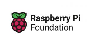 An image of a stylised raspberry next to the words "Raspberry Pi Foundation"