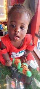 Ariel, a 9-month-old baby girl from Uganda, awaiting heart surgery through Love Without Boundaries’ cardiac program.