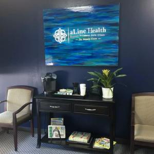Lobby at aLine Health Direct Primary Care in Shreveport, LA