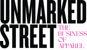 Unmarked Street, The Business of Apparel, logo.