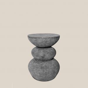 Diego Concrete Side Table Black
