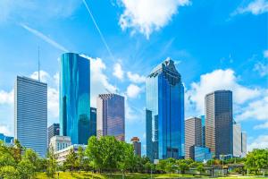 Houston skyline representing 1836 Property Management’s expansion into the city