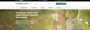 divorce-online website desktop version