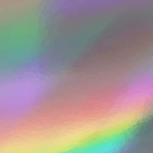 Shiny silver rainbow holographic 12x12 cardstock paper with a reflective finish, perfect for eye-catching crafts, cards, and scrapbook projects.