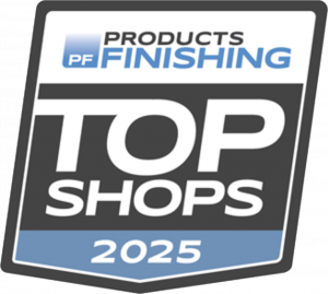 "2025 Top Shops award from Products Finishing"