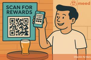 Checkin for Bars - customers scan to check in - bar staff do nothing