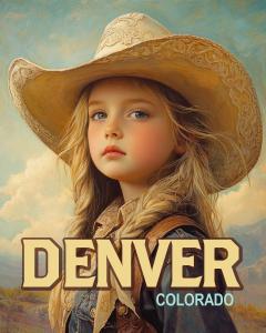 Denver Cowgirl Name Drop Wholesale Art Print