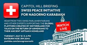 : Parliamentarians Erich Vontobel and Lukas Reimann will brief Members of Congress and Congressional staff on ongoing efforts to secure the dignified and protected return of Armenian Christians to their Artsakh homes.