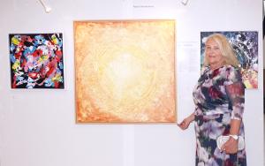 Artist Nada Kelemenova at the Contemporary Art Cannes Biennale 2025