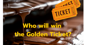 chocolate flowing and showing tickets