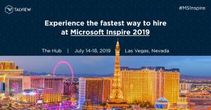 Talview Microsoft Inspire 2019