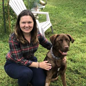 Dr. Emily Yavaraski, DVM, at her practice of in home pet euthanasia in Ann Arbor and the surrounding areas.