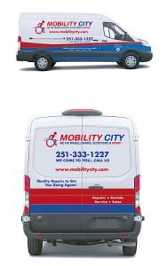 Photo of a Mobility City of Coastal AL Technician Service Van, which are mobile workshops