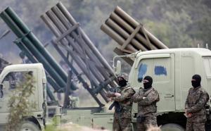 Hezbollah fighters in Southern Lebanon