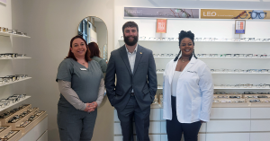 Stanton Optical Columbia (East Forest Plaza) Staff Celebrating Grand Opening Ceremony