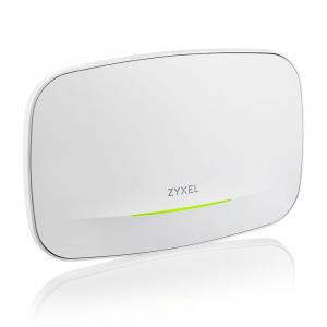 Zyxel WBE630S BE12300 WiFi 7 Tri-Band Dual-Radio NebulaFlex Pro Access Point, which offers speeds up to 12.3Gbps and delivers low latency for fast, reliable connectivity in high-traffic environments. The AP features a BandFlex radio that enables it to sup