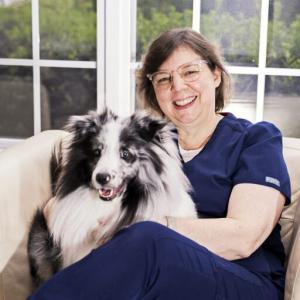 Dr. Laurie Anne Walden, DVM, at her practice of in home pet euthanasia in Charlotte, NC