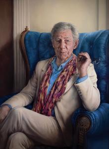 Sir Ian McKellen Portrait Painting by Dorian Radu will be unveiled at the London Biennale