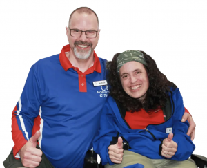 Photo of Mobility City of Appleton-Green Bay owners Beth and Nathan Agen, who proudly stand behind their exemplary repair service commitment to Veterans