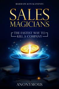 This is the book cover for Sales Magicians.