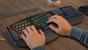 AI-Powered Ergonomic Mechanical Keyboard