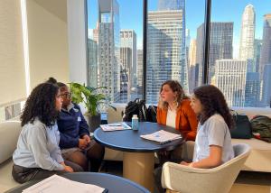 RTSWS CEO Ashley Leftwich with students