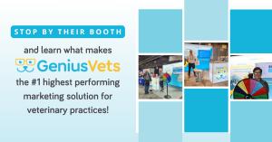 Visit GeniusVets Booth at Veterinary Events for Free Resources
