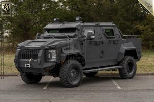 Alpine Armoring Pit-Bull VXT Exterior Front 3/4 view