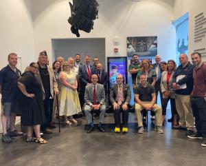 Photo from today’s DVS Digital Kiosk unveiling at the LT Michael P. Murphy Navy SEAL Museum in West Sayville, NY.
