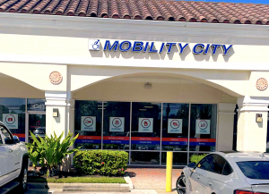 Photo of Mobility City of Palm Beach Gardens storefront  located at: 4383 Northlake Blvd, Northmill Plaza, Palm Beach Gardens, FL 33410, TEL (561) 816-6309