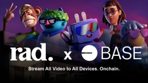 Rad TV launches support for Coinbase's Base Blockchain and new NFT reality series The Real Metaverse