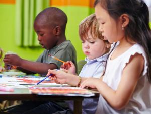 Kids in a classroom