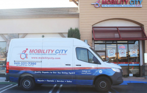 Photo of Technician make house calls in branded vans equipped as a workshop on wheels.