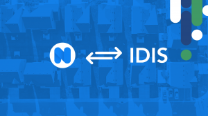 Neighborly Software's logo and IDIS text with an integration icon