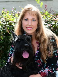 Jill Byrne w/ dog Gracie