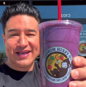 Mario Lopez introduces Fresh Monkee in California