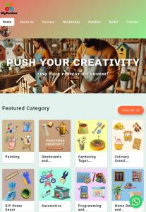 This is the screenshot of the homepage of the platform.  The front view when you open the platform.