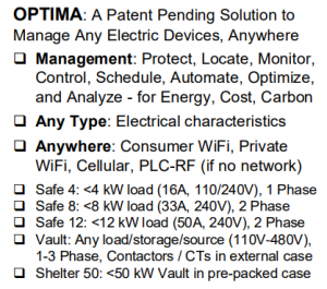List of inGeniti Optima features including device management, universal compatibility, and global connectivity options.