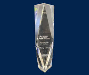 2025 NNA Notary of the Year Award given to Marcy Tiberio