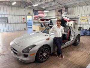 Farzad Nosrati with his Porsche