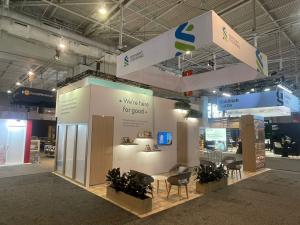 Standard Chartered exhibit designed, fabricated, and installed by FX Design Group