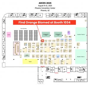 ADCES25, ADCES 2025 Orange Biomed Booth