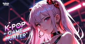 Promotional image of Pixelina, AI artist from KPop Game Hunter, debut album Vol.1 Heartcore by Dalkom Artlab