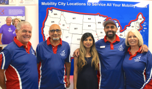 Photo of The Technician Team and owners at Mobility City of Fresno are committed to make house calls in a van equipped as a 'workshop on wheels'.