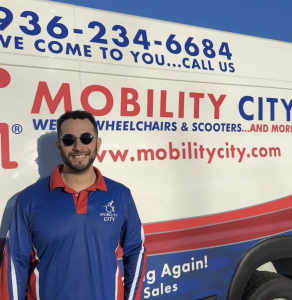 Photo of Van Technicians make house calls in branded vans equipped as a workshop on wheels.