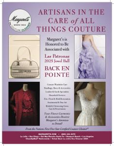 Margaret's the Couture Cleaner, California’s premier luxury garment care specialist, is proud to announce its continued sponsorship of the Las Patronas 79th Annual Jewel Ball