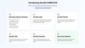 Introducing Aerolib COMPLETE One Price. Comprehensive Physician Advisor Services.