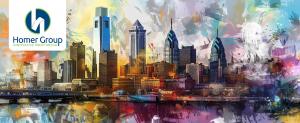 Philadelphia Skyline Painting
