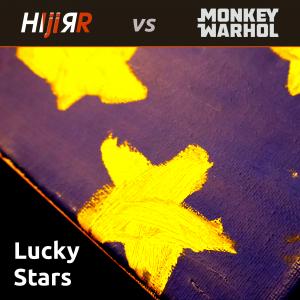 This is image is the cover art for HIji RR's "Lucky Stars (feat. Monkey Warhol)".
